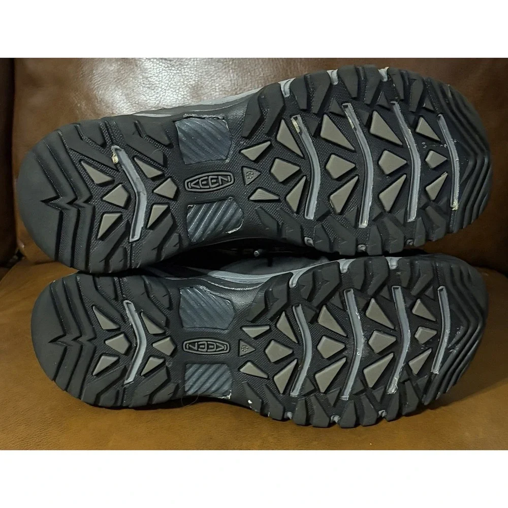 KEEN Mens Targhee Lace High Polar Waterproof Insulated Snow Boots 12 Leather